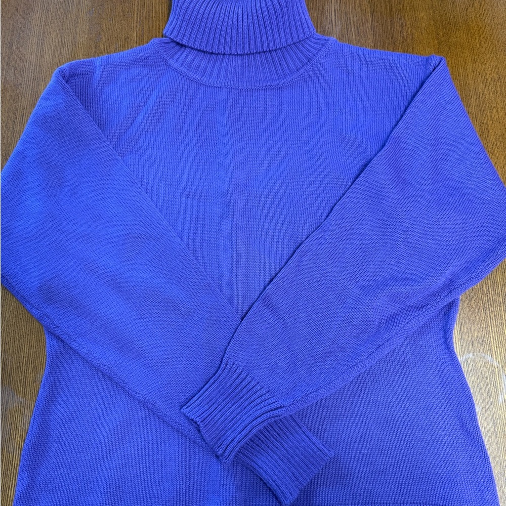 Vintage 80’s Karen Scott Rich Purple Turtleneck Sweater